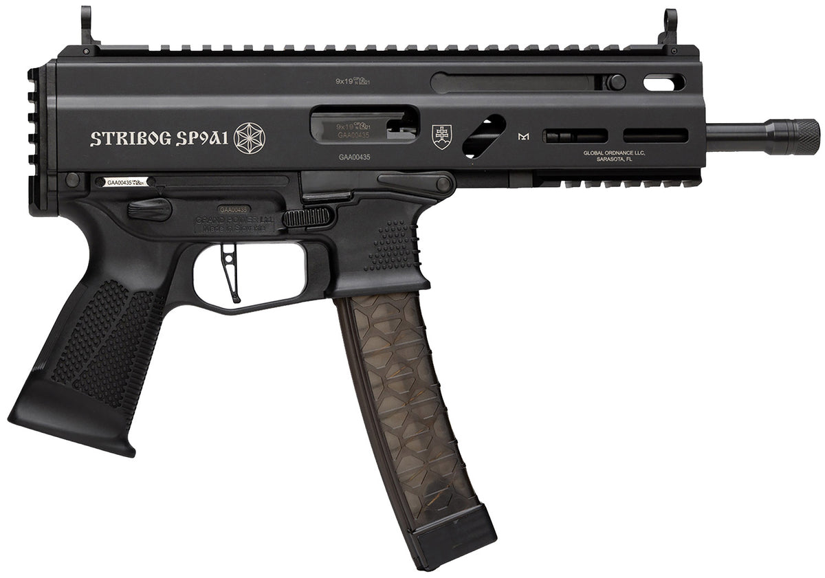 Global Ordnance Stribog SP9A1 9mm 8" 30+1 Semi-Auto Pistol