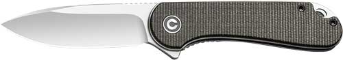 Civivi Knives Elementum 2.96" Satin D2 Liner Lock Folding Knife - Green Micarta