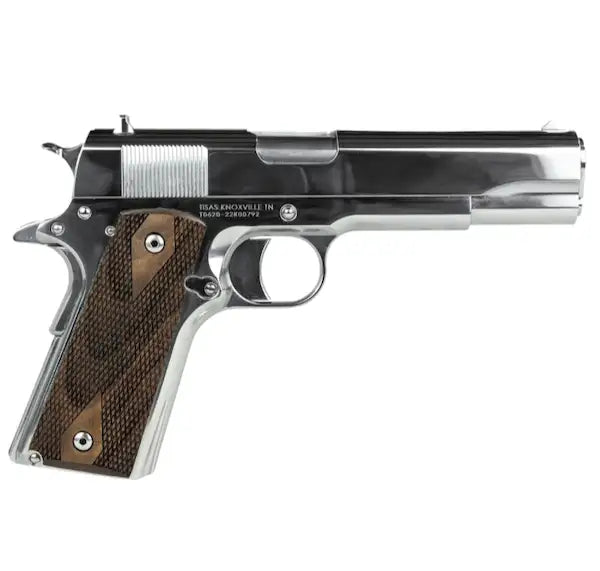 Tisas USA 1911A1 Regulator 38 Super 5" 9+1 Semi-Auto Pistol - Polished Chrome - Includes 9mm Barrel & 2 Mags