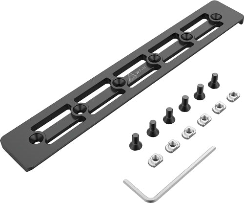 Warrior Tripods WT11 M-LOK 9.5" Arca Plate - CNC Aluminum with Cams and Screws