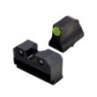XS Sight Systems R3D 2.0 Night Sights for Glock 43X/48 - Suppressor/Optic Height - Green Tritium