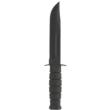 Ka-Bar 1213 Full Size 7" Fixed Blade Fighting/Utility Knife - Black Kraton G - Plastic Sheath