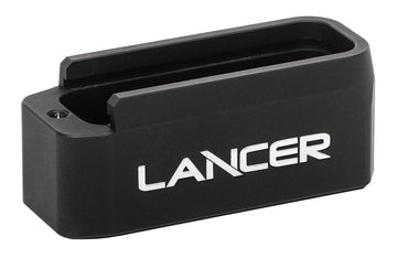 Lancer L5AWM Extended Basepad Plus +6 Round Black Aluminum