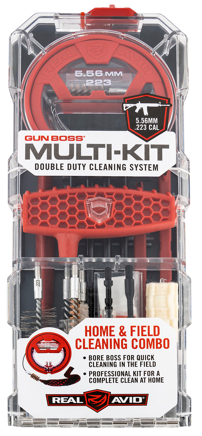 Real Avid Gun Boss Multi-Kit .223/5.56mm Rifle Cleaning Kit w/ Bore Boss