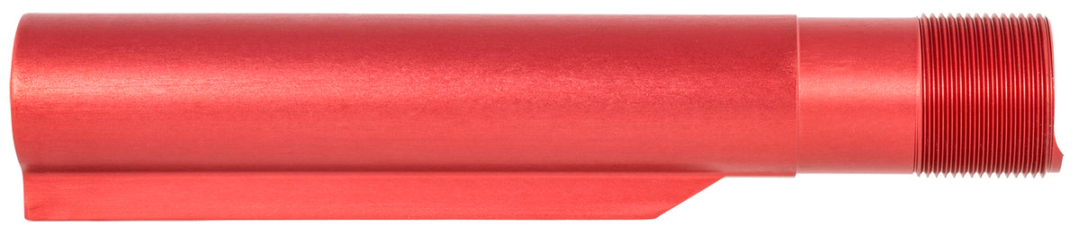 Timber Creek Outdoors AR-15 Mil-Spec Buffer Tube Red Anodized 7075-T6 Aluminum 6-Position