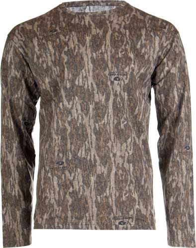 HABIT Bear Cave Long Sleeve Tee Mossy Oak Bottomland - X-Large