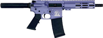 Great Lakes Firearms GLFA AR-15 .223 Wylde 7.5" 30+1 Semi-Auto Pistol - Wild Orchid Cerakote - Nitride BBL