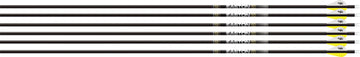 Easton 5.0 400 5mm Carbon Arrows 6-Pack w/ 2" Blazer Vanes & HIT Inserts