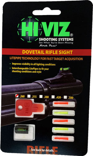 Hiviz DOVM260 Fiber Optic Front Sight for 3/8" Dovetail .260" Height