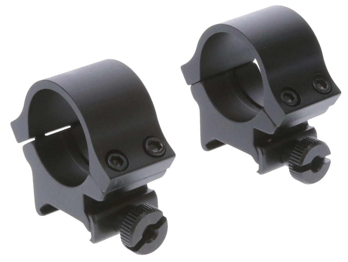 TruGlo TG8961B2 Lightweight 1" Scope Rings - High Height Matte Black - Picatinny/Weaver