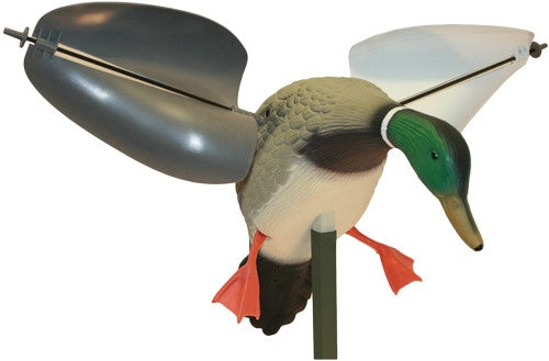 Mojo Outdoors HW7301 Wind Duck Decoy - Wind-Powered Spinning Wing Mallard