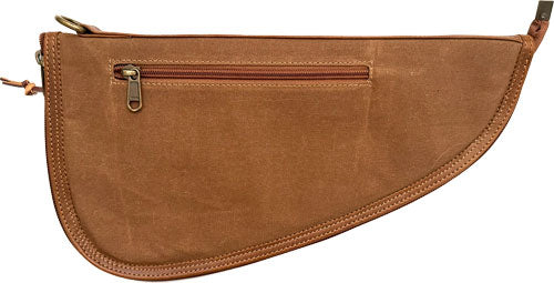 Palmetto Bag Co Pistol Case Large Field Tan Waxed Canvas/Buffalo