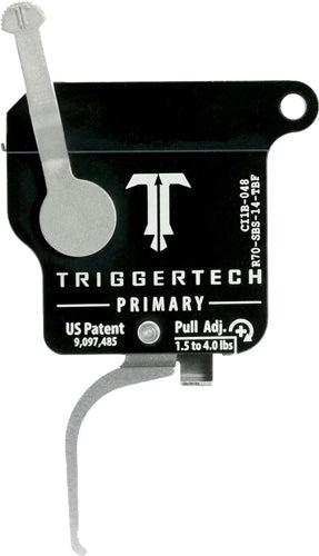 TriggerTech Primary Remington 700 Single-Stage Flat Trigger 1.5-4 lb w/ Bolt Release - Right Hand - Stainless/Black