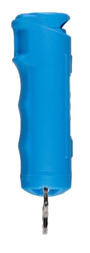 Sabre Pepper Gel Flip Top Sapphire Blue 25 Bursts 0.54 oz - Snap Clip Keychain