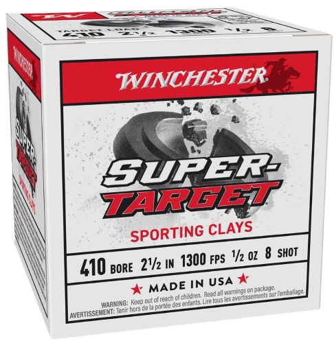 Winchester Ammunition Super Target 410 Bore 2-1/2" 1/2 oz #8 Shot - 250 Rd Case
