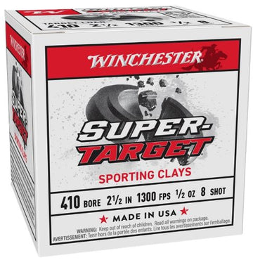 Winchester Ammunition Super Target 410 Bore 2-1/2" 1/2 oz #8 Shot - 250 Rd Case