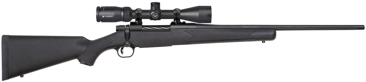 Mossberg Patriot 7mm-08 Rem 22" 5+1 Bolt-Action Rifle - Vortex 3-9x40 Scope Combo, Matte Blued/Synthetic