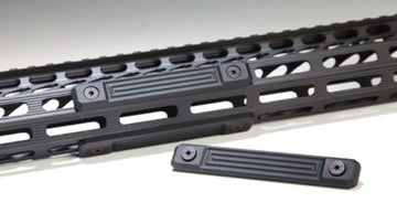 Guntec USA Neoprene Grip Panel 3-Pk M-LOK Black Aluminum 4 in