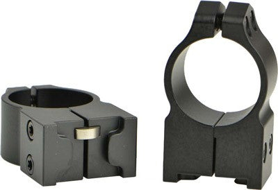 Warne Scope Mounts 2RM 1" High Matte Scope Rings - Fits Ruger No. 1/Mini 14/Blackhawk