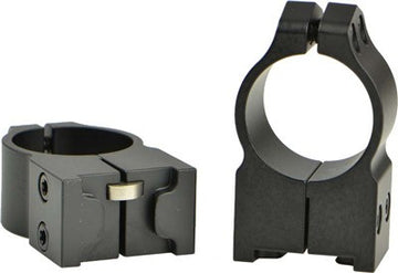Warne Scope Mounts 2RM 1" High Matte Scope Rings - Fits Ruger No. 1/Mini 14/Blackhawk