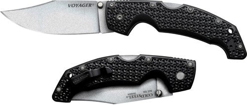 Cold Steel Large Voyager 4" Clip Point Plain Edge Folder