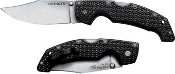 Cold Steel Large Voyager 4" Clip Point Plain Edge Folder