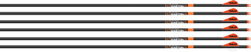 Easton Bowhunter 6.5mm 300 Carbon Arrows 6-Pack w/ 2 in Bully Vanes