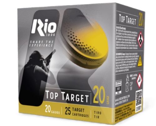 Rio Ammunition Top Target 20 Gauge 2.75" 7/8 oz #8 Shot 250 Rd Case