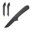 Outdoor Edge Razor VX4 3" Folding Drop Point Plain 420J2 SS Carbon Fiber Over G10