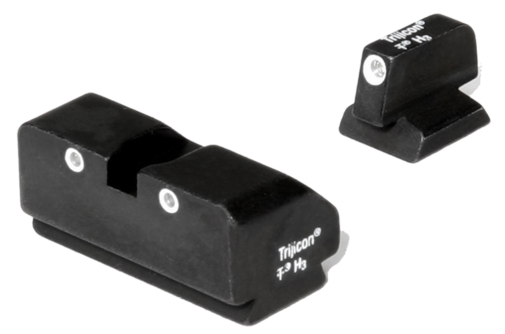 Trijicon 600188 Bright & Tough Night Sights  Green/Tritium White Outline Front Sight-Green/Tritium White Outline Rear Sight Desert Eagle