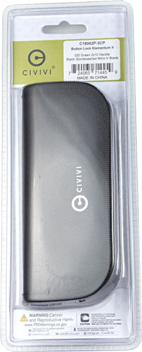 Civivi Knives Elementum II 2.96" Folding Plain Black Stonewashed Nitro-V - OD Green G10 Flipper