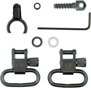 GrovTec GTSW302 Barrel Band Swivel Set .675-.725" Diameter 1" Loop - Black Oxide