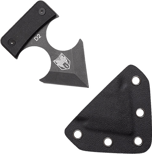 CobraTec Knives Defender DD2 Fixed Blade 3" Overall D2 Steel Black w/ Kydex Sheath