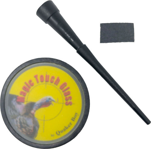 Quaker Boy Magic Touch Glass Pot Call w/ Feather Lite Acrylic Striker