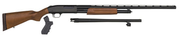 Mossberg 500 Combo 12 Gauge 3" 5+1 Pump-Action Shotgun - 28" VR & 18.5" Cyl Barrels, Blued, Wood