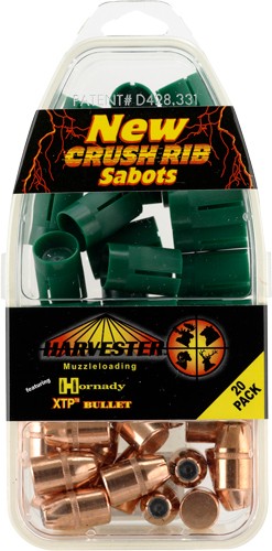 Harvester XTP 50 Cal 240gr .430 Hornady XTP Sabot Muzzleloader Bullets - 20/Box