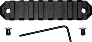 GrovTec GTSW229 KeyMod Picatinny Rail Section 3.8" 9-Slot Aluminum Black Hardcoat Anodized
