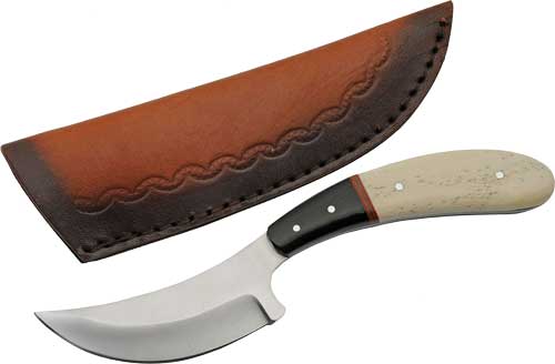 SZCO Rite Edge 3.75" Bone Bird Wing Skinner Fixed Blade Knife w/ Sheath