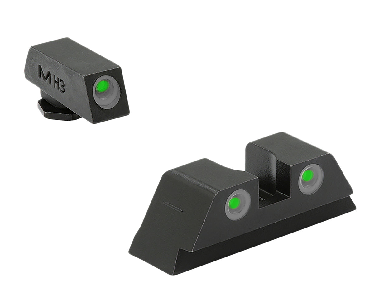 Meprolight Tru-Dot Night Sight Fixed Set Green/Green for Glock Pistols