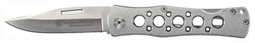 Smith & Wesson Extreme Ops 3.5" Drop Point Lockback Folding Knife - Gray Aluminum