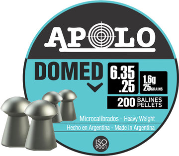 Hatsan Apolo Domed 25 Cal 25gr 200-Ct Airgun Pellets