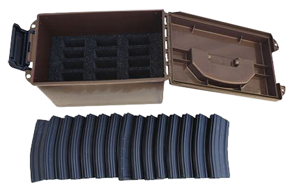 MTM Tactical Magazine Can TMC15 Dark Earth - Holds 15 AR-15 .223/5.56 Mags