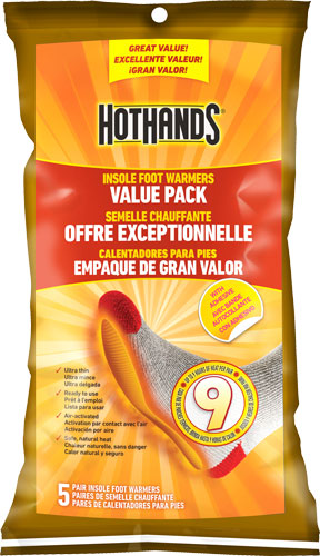 HotHands Insole Foot Warmers 5-Pair 9-Hour Adhesive