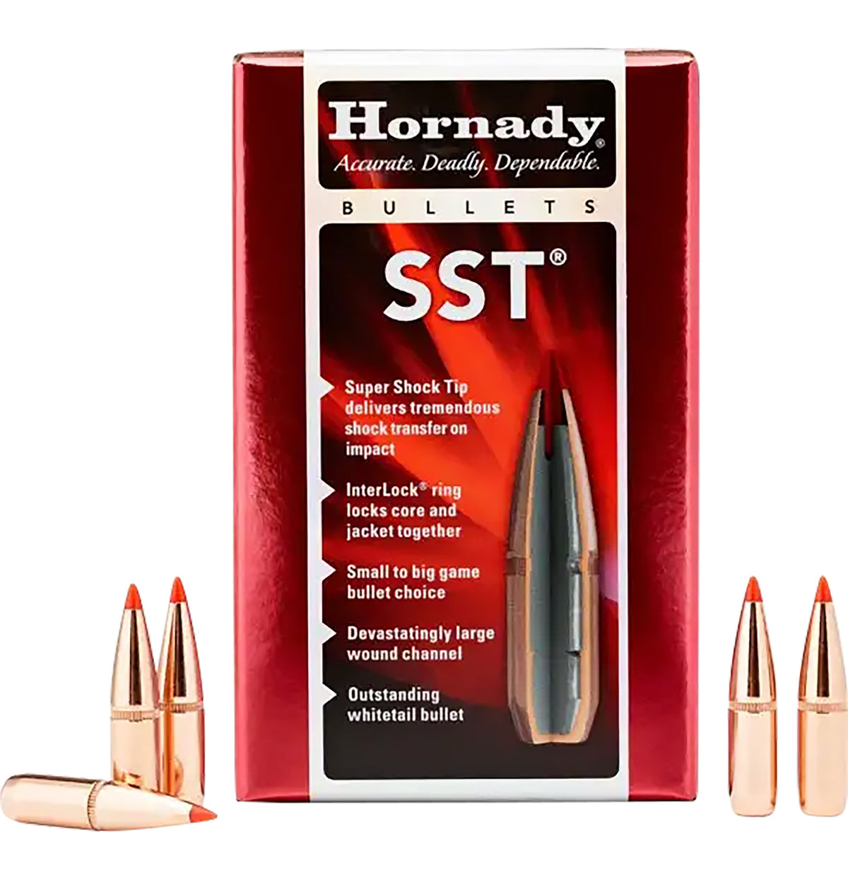 Hornady SST .270 Cal .277 130gr Reloading Bullets - 100/Box