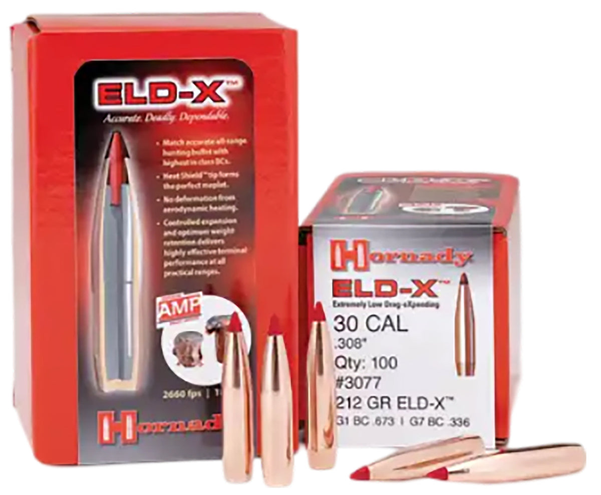 Hornady ELD Match .308 30 Cal 208gr Reloading Bullets - 100/Box