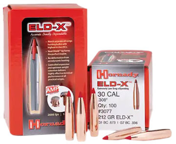 Hornady ELD Match .308 30 Cal 208gr Reloading Bullets - 100/Box