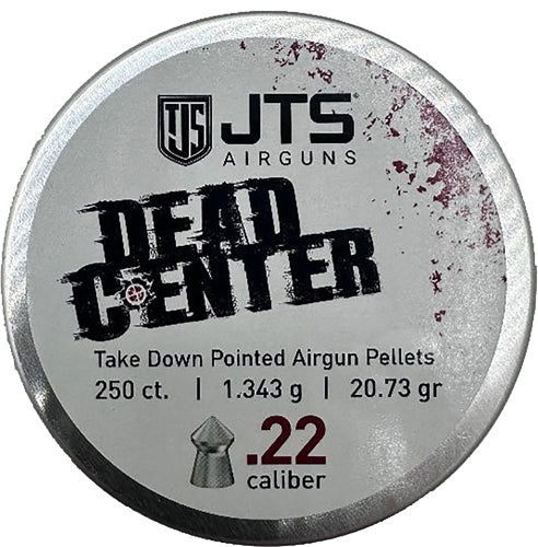 JTS Group Dead Center .22 Cal 20.73gr 250ct Pointed Airgun Pellets