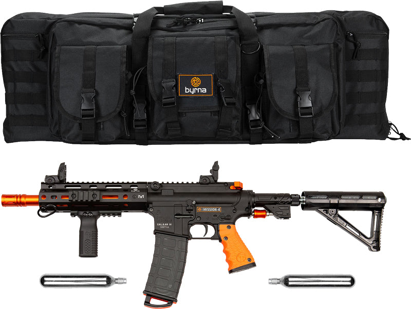 Byrna Technologies Mission 4 .68 Cal 19-Rd CO2 Powered Launcher Kit - Black/Orange