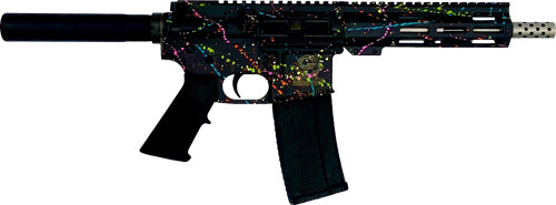 Great Lakes Firearms GLFA AR-15 .223 Wylde 7.5" 30+1 Semi-Auto Pistol - Splatter Black
