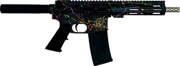 Great Lakes Firearms GLFA AR-15 .223 Wylde 7.5" 30+1 Semi-Auto Pistol - Splatter Black